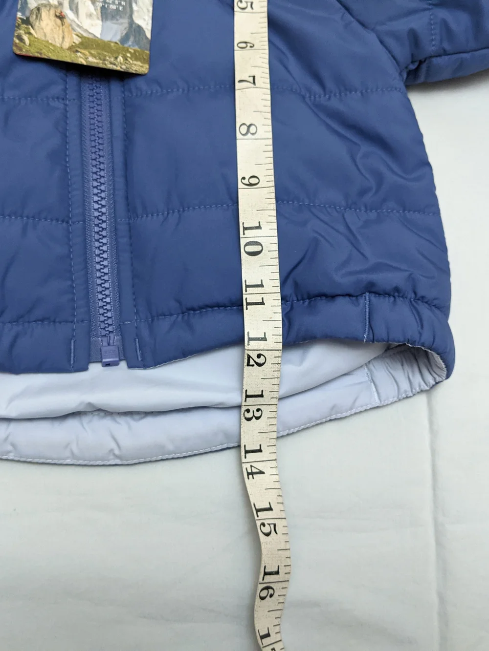 NWT The North Face Baby Boys Insulated Reversible Blue  Puffer Jacket Size 3-6 M